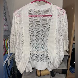 White lightweight cardigan